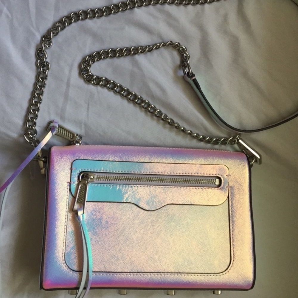 Rebecca Minkoff Avery Iridescent Opal Leather Bag